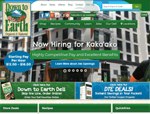 Tablet Screenshot of downtoearth.org
